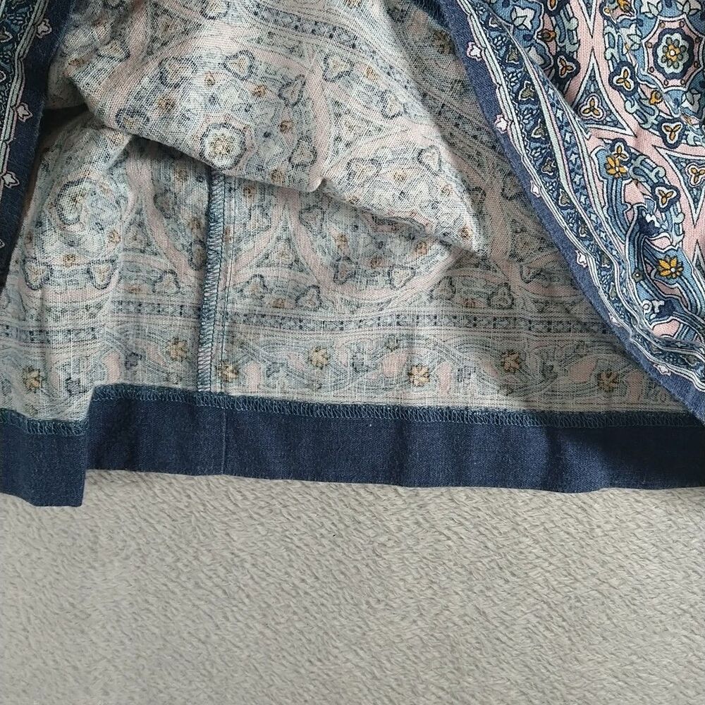 Loft Linen Skirt Women's Small Pull on A-line flare mini above knee - Picture 5 of 9